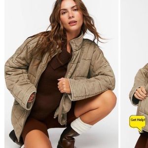 Dolman Quilted Jacket Dupe Forever 21 Like New Medium